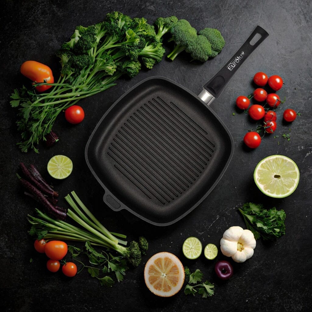 Plancha - VALIRA - Aire à griller inclinée - Fonte d'aluminium - 34 x 25 cm - In