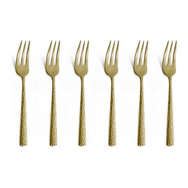 Amefa - Felicity 6 Gebaksvorkjes - Champagne 6-pc set cake forks in trend box - Champagne Amefa