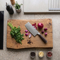 Shinrai Knives - Hammered Damast BR Chinees Koksmes - 18 cm