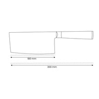 Shinrai Knives - Hammered Damast BR Chinees Koksmes - 18 cm
