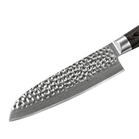 Shinrai Knives - Hammered Damast BR Santoku mes 18 cm
