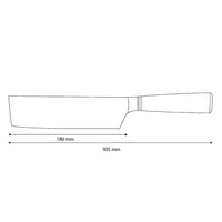 Shinrai Knives - Micarta Jewels Damascus Nakiri 18 cm