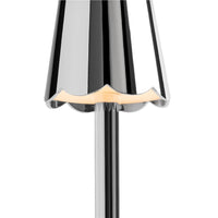 Addison Ross - Scallop Tafellamp LED - Chrome - 28 cm