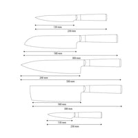 Shinrai Knives - Hammered Damast BR 5-Delige Messenset