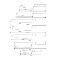 Shinrai Knives - Takumi Kaza 7-delige Damascus Messenset