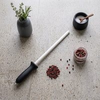 Shinrai Knives - Fusil à aiguiser en céramique fine - 30 cm