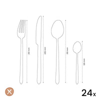 Amefa - Ariane 24-delige Bestekset - Zilver Bestekset Amefa
