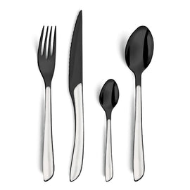 Amefa - Lumino 16-delige Bestekset - Zwart/Wit Amefa - Lumino 16-delige Bestekset - Zwart/Wit Bestekset Amefa