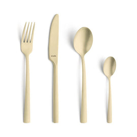 Amefa - Manille Stonewash 16-delige Bestekset - Champagne Amefa - Stonewash PVD Champagne 16-pc set in trend box - champagne Amefa