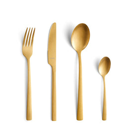 Amefa - Manille Stonewash 16-delige Bestekset - Goud Amefa - Stonewash PVD Gold 16-pc set in trend box - gold Amefa