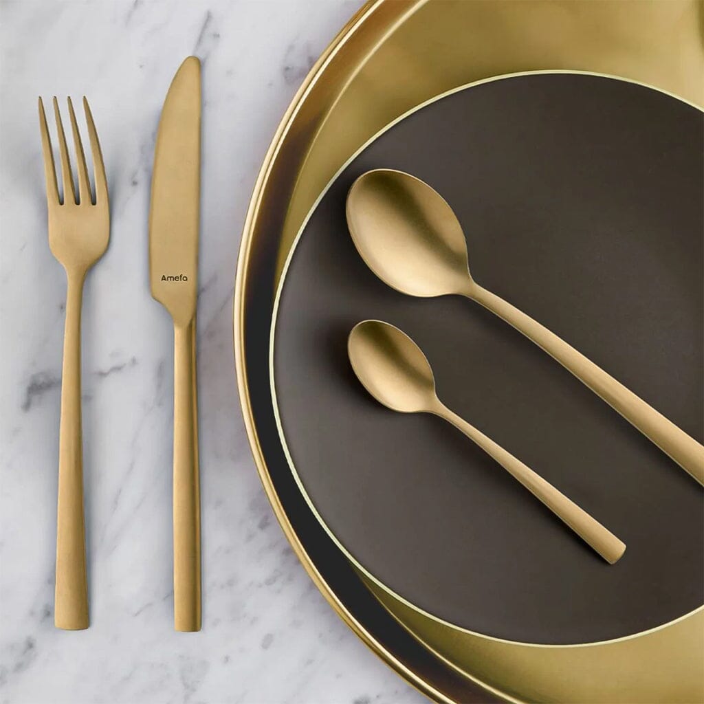 Amefa - Ventura 24-delige Bestekset - Goud Bestekset Amefa
