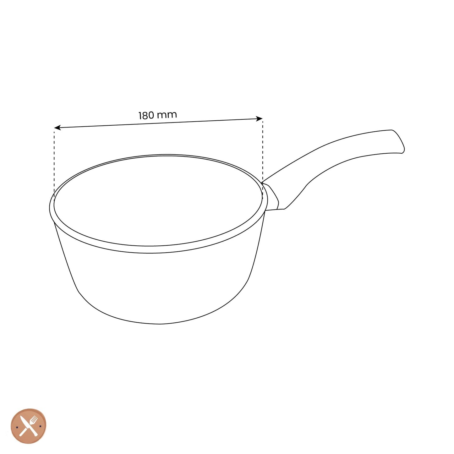 By C&P - Go Green Steelpan 18 cm met glazen deksel Steelpan By C&P