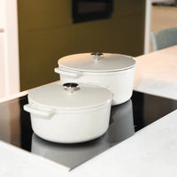 Cook & Pan - Go Ivory Gietijzeren Braadpan 28 cm - 6.5 liter Braadpan Cook & Pan