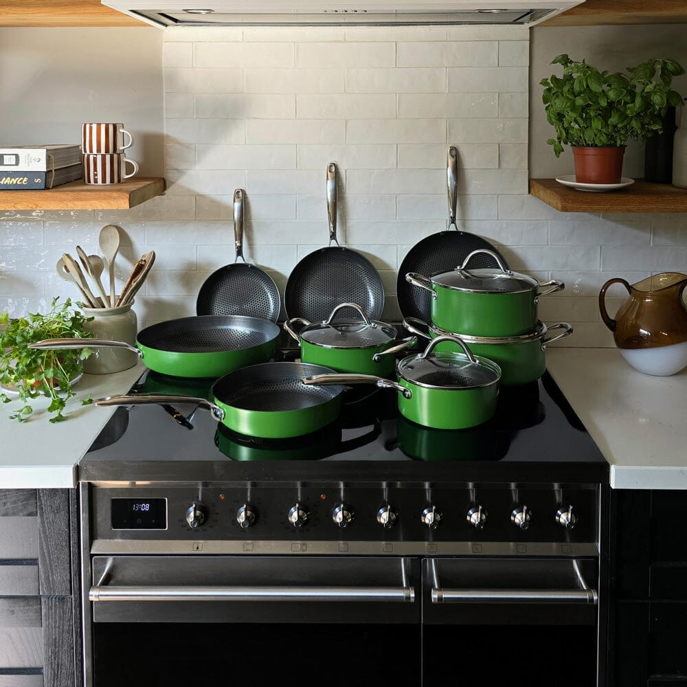 Cook & Pan - Casserole Honey Go Green 22 cm avec couvercle en verre Cook & Pan