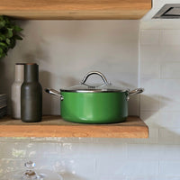 Cook & Pan - Casserole Honey Go Green 22 cm avec couvercle en verre Cook & Pan