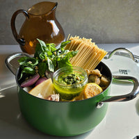 Cook & Pan - Casserole Honey Go Green 22 cm avec couvercle en verre Cook & Pan