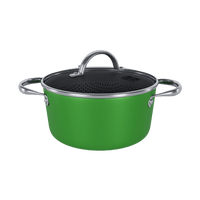 Cook & Pan - Casserole Honey Go Green 22 cm avec couvercle en verre Cook & Pan