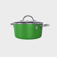 Cook & Pan - Casserole Honey Go Green 22 cm avec couvercle en verre Cook & Pan