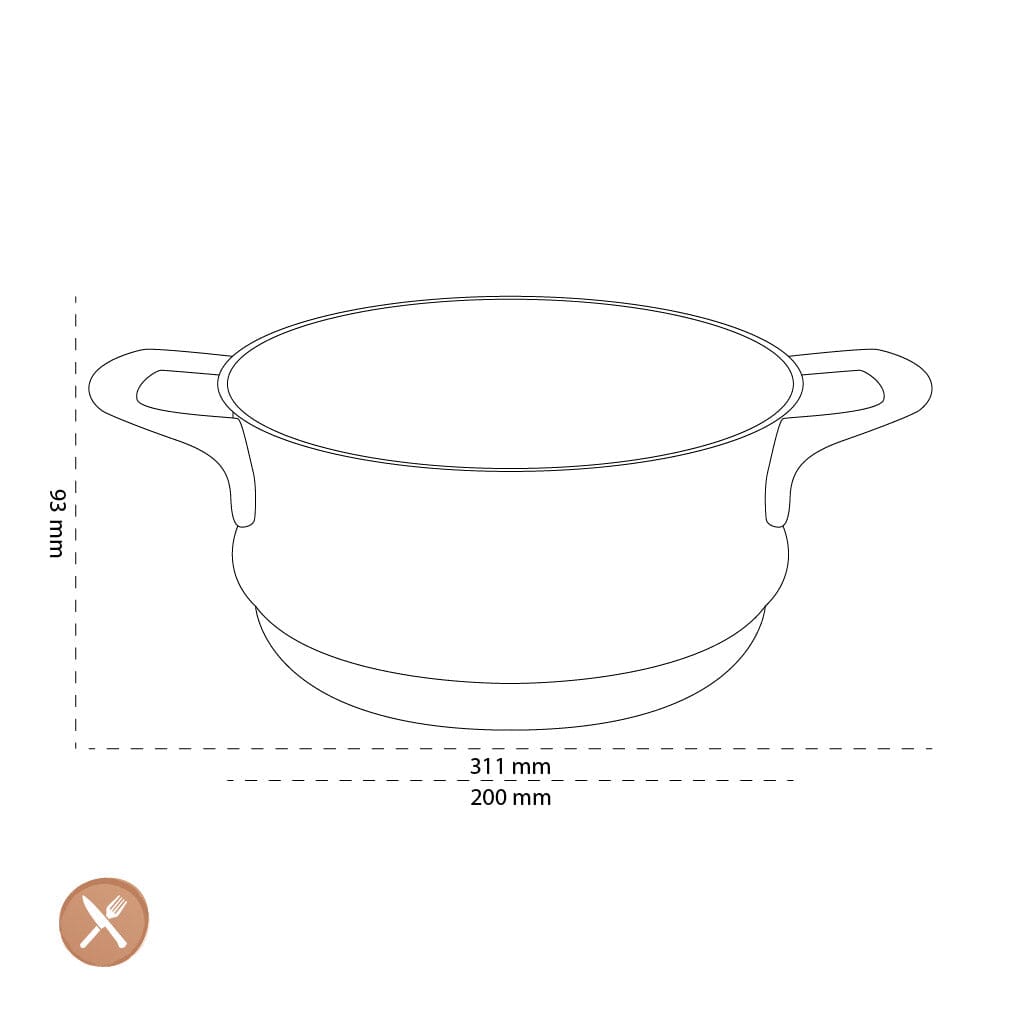 Demeyere - Atlantis 7 Stoominzet 20 cm Stoompan Demeyere
