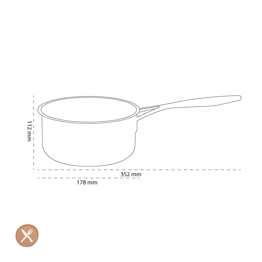 Demeyere - Industry 5 Steelpan zonder deksel 16 cm Steelpan Demeyere