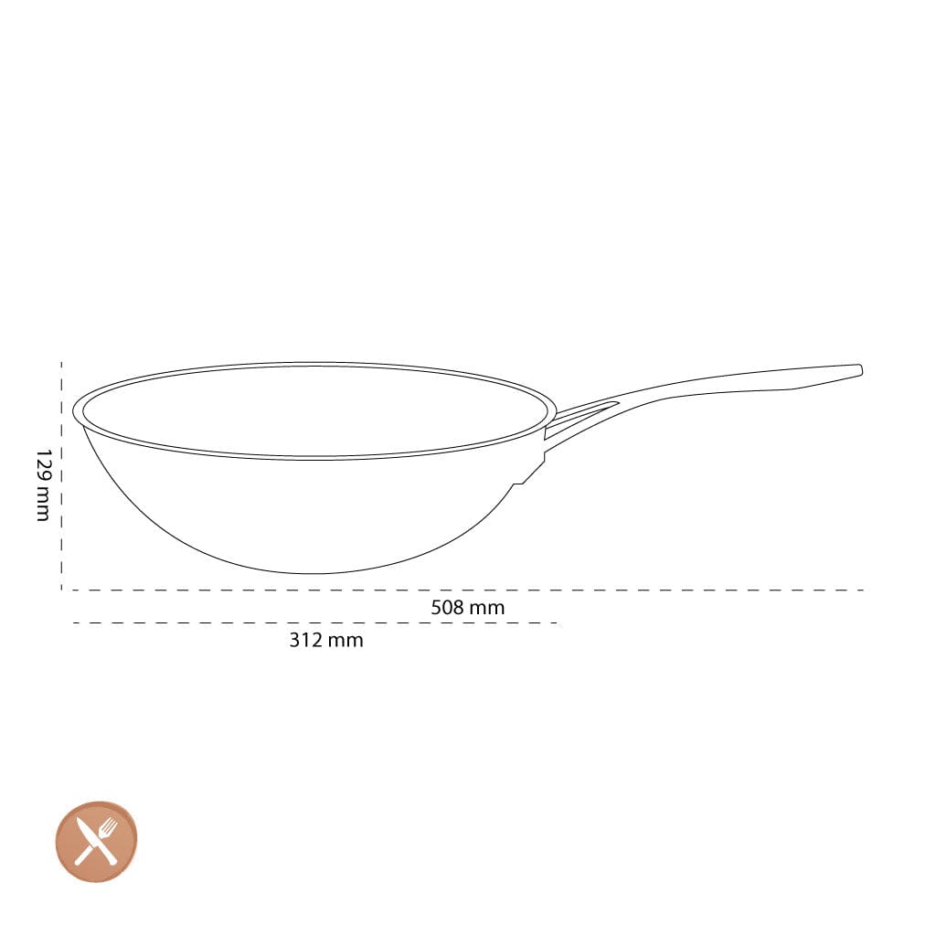 Demeyere - Industry 5 Wok 30 cm Wokpan Demeyere