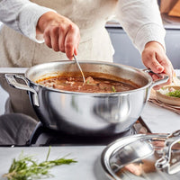 Demeyere - Intense 5 Conische sudderpan 24 cm met deksel Braadpan Demeyere