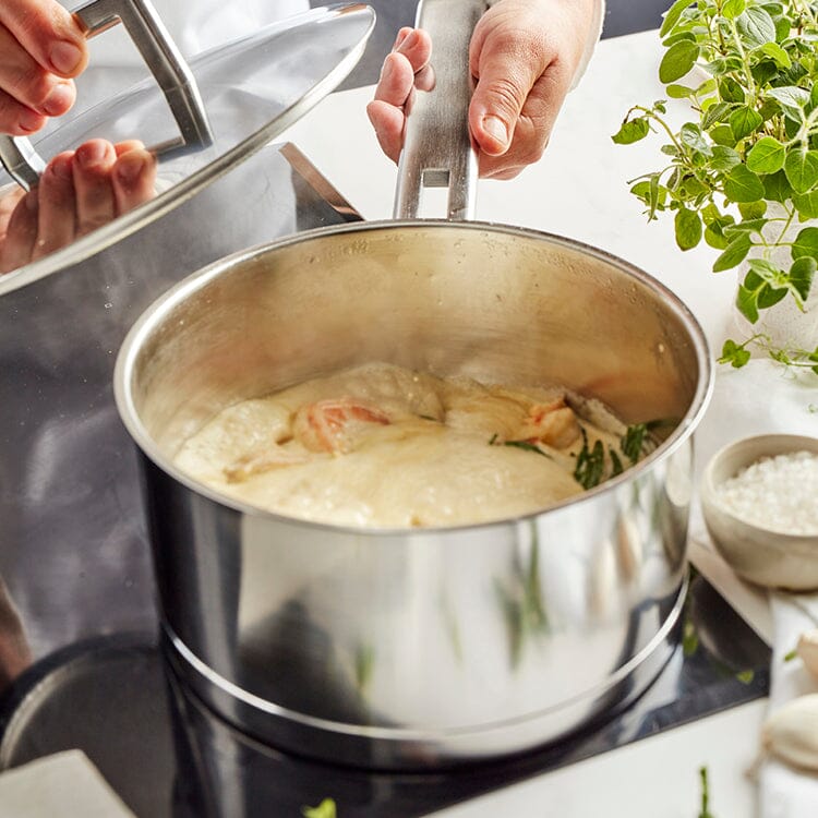 Demeyere - John Pawson 7 Steelpan 14 cm met deksel Steelpan Demeyere