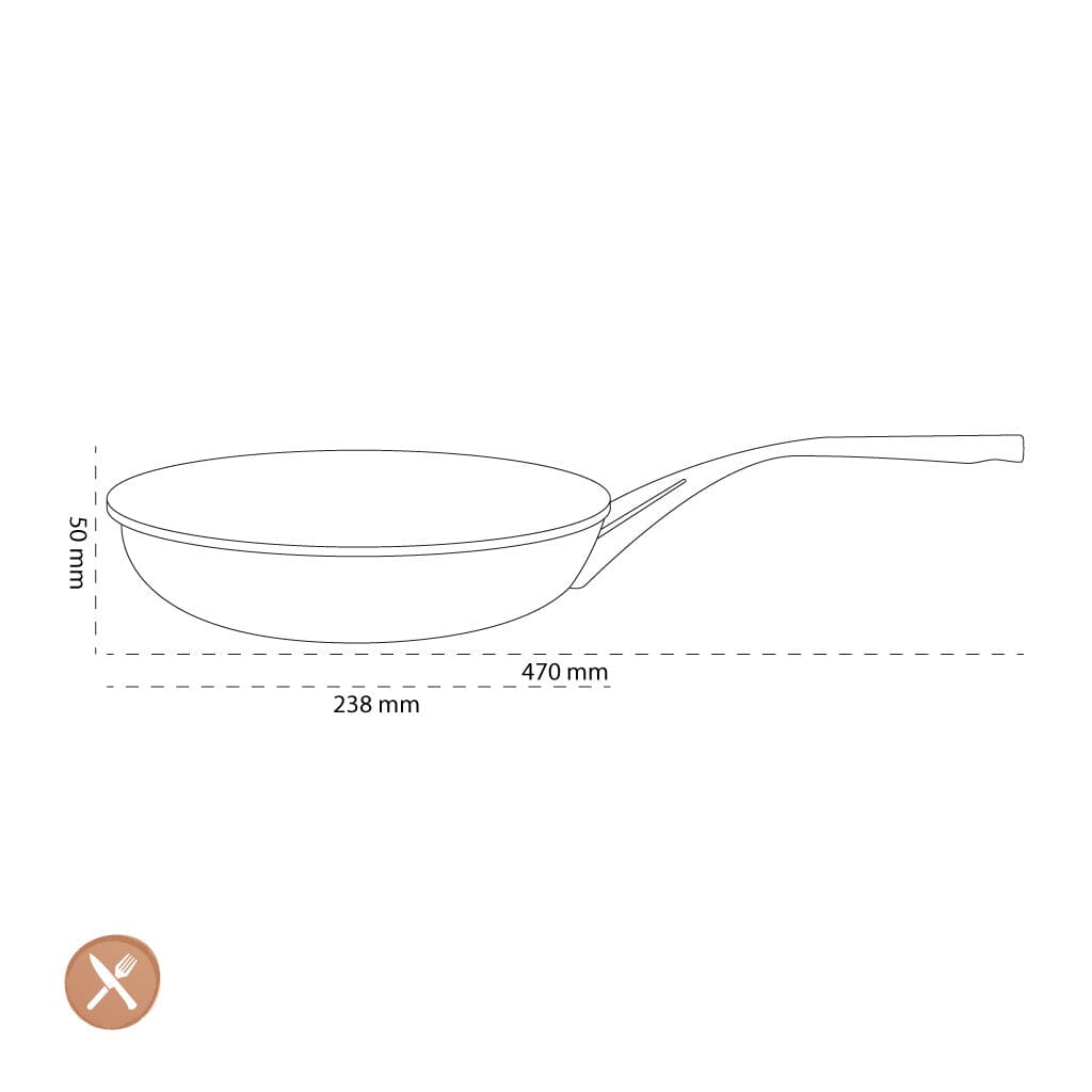 Demeyere - Proline 7 Koekenpan 24 cm Koekenpan Demeyere