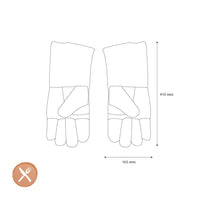 GEFU - Barbecuehandschoenen BBQ, suède leer BBQ handschoen GEFU