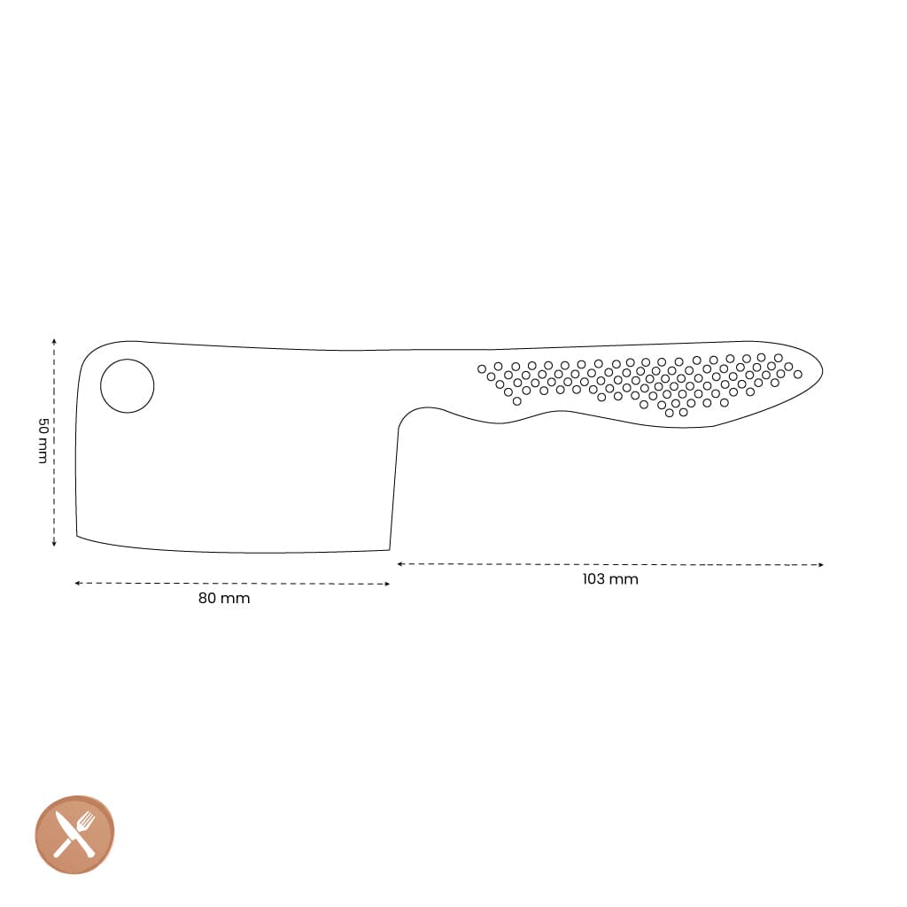 Global - Gs102 Mini chopper 8 cm Hakmes Global