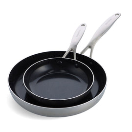GreenPan - Geneva 2-delige Pannenset met keramische antikleeflaag 20/28cm GreenPan - Geneva 2-delige Pannenset met keramische antikleeflaag 20/28cm Pannenset GreenPan