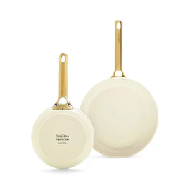 GreenPan - Padova Cream White 2-delige pannenset met keramische antiaanbaklaag 20/26 cm GreenPan - Padova Cream White 2-delige pannenset met keramische antiaanbaklaag 20/26 cm Pannenset GreenPan