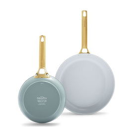 GreenPan - Padova Smokey Blue 2-delige pannenset met keramische antiaanbaklaag 20/28 cm GreenPan - Padova Smokey Blue 2-delige pannenset met keramische antiaanbaklaag 20/28 cm Pannenset GreenPan