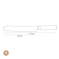 Kai Shun - Tim Mälzer - Series Broodmes 9'' (23,0 cm) Kai Shun