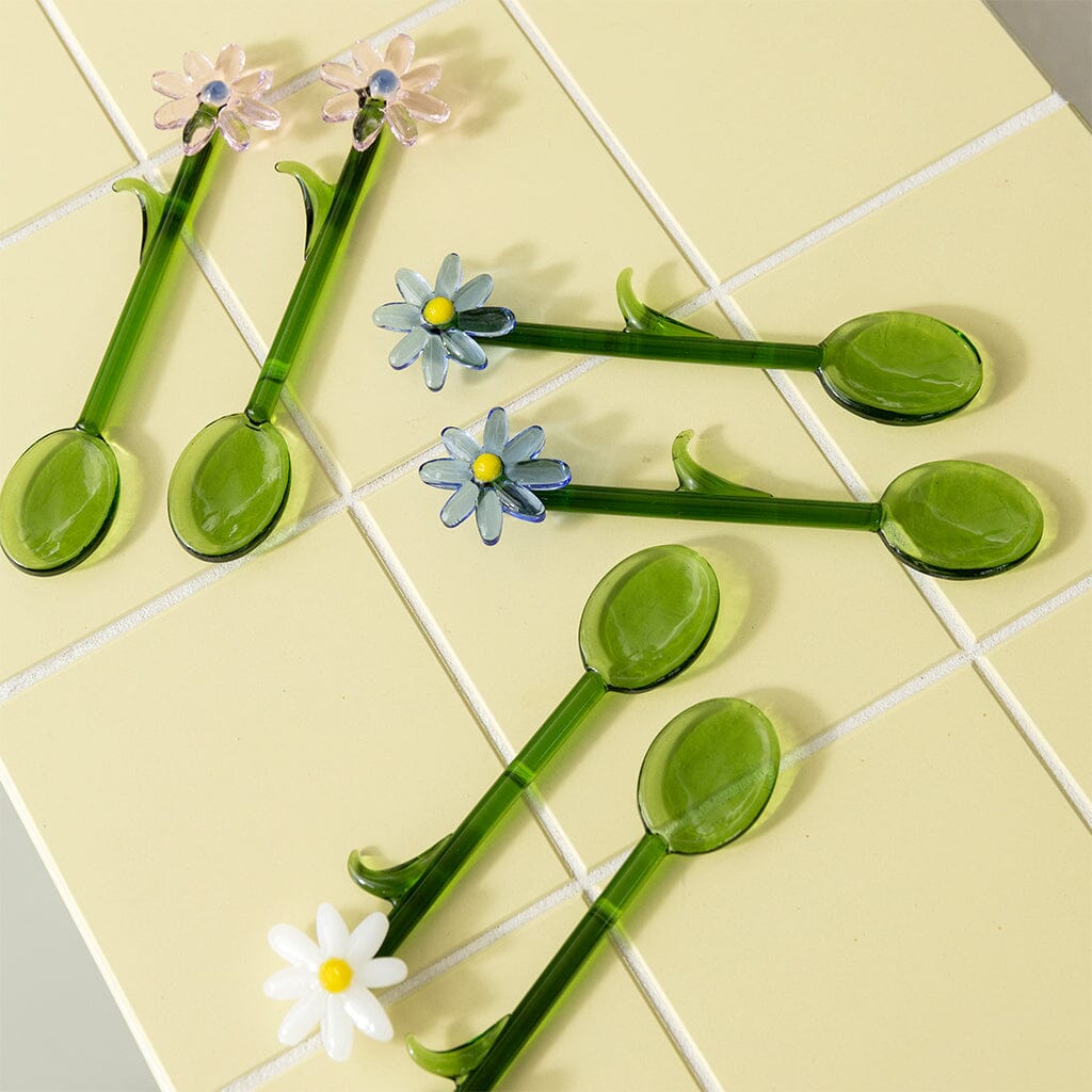 &Klevering - Lepel flora roze set van 2 Lepels &Klevering