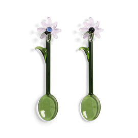 &Klevering - Lepel flora roze set van 2 &Klevering - Lepel flora roze set van 2 Lepels &Klevering