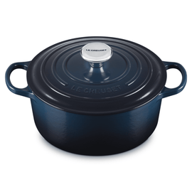 Le Creuset - Braadpan Rond in Geëmailleerd Gietijzer - Nuit - 28 cm Le Creuset - Braadpan Rond in Geëmailleerd Gietijzer - Nuit - 28 cm Braadpan Le Creuset