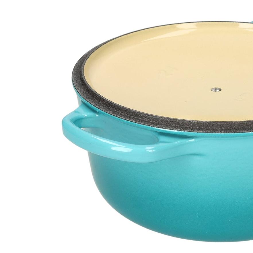 Le Creuset - Braadpan Signature rond Caribbean Blue 24cm 4,2l Le Creuset