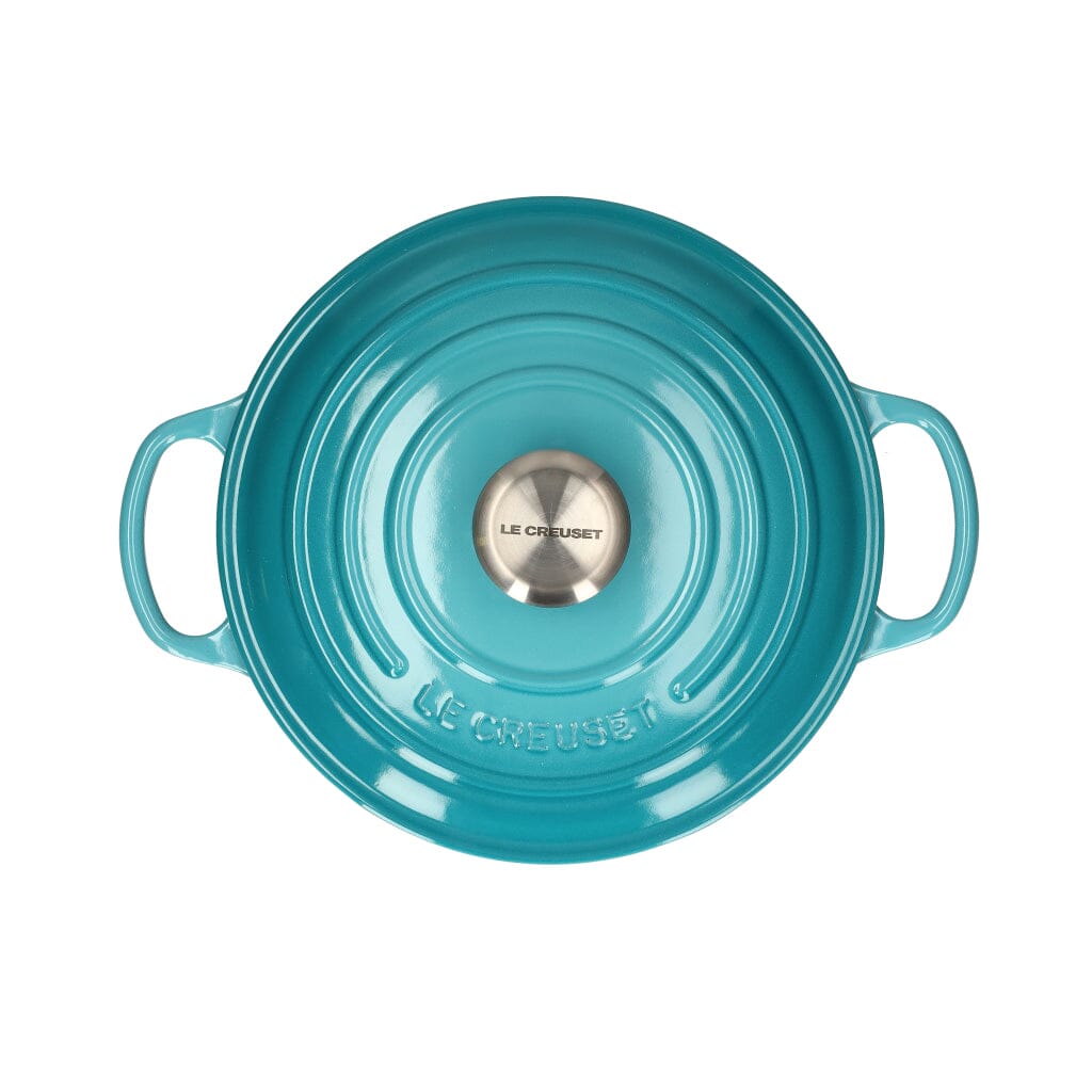 Le Creuset - Braadpan Signature rond Caribbean Blue 24cm 4,2l Le Creuset
