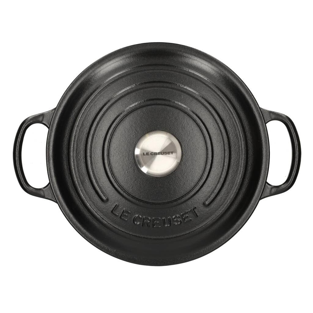 Le Creuset - Braadpan Signature rond Mat Zwart 18cm 1,8l Le Creuset