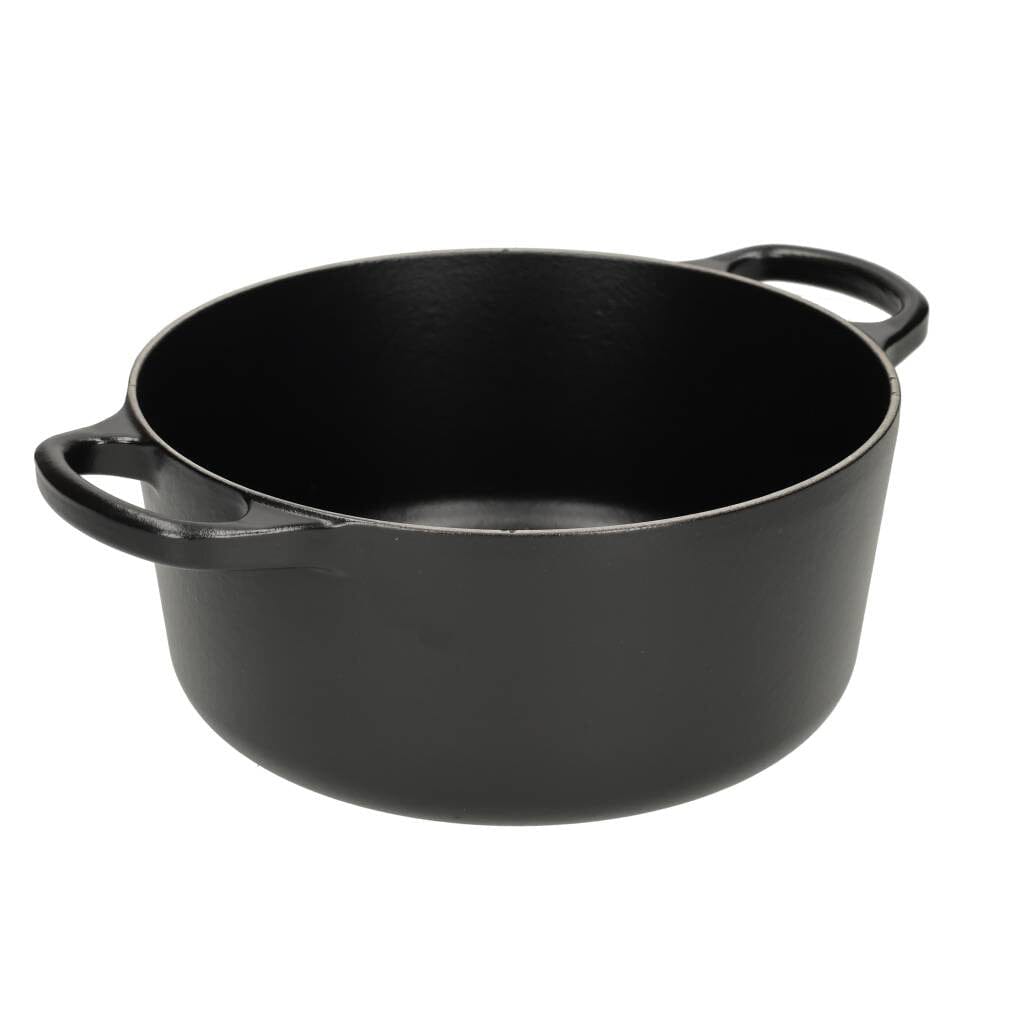 Le Creuset - Braadpan Signature rond Mat Zwart 18cm 1,8l Le Creuset
