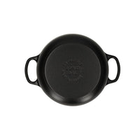 Le Creuset - Braadpan Signature rond Mat Zwart 20cm 2,4l (zwart interieur) Le Creuset