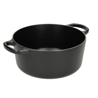 Le Creuset - Braadpan Signature rond Mat Zwart 22cm 3,3l (zwart interieur) Le Creuset