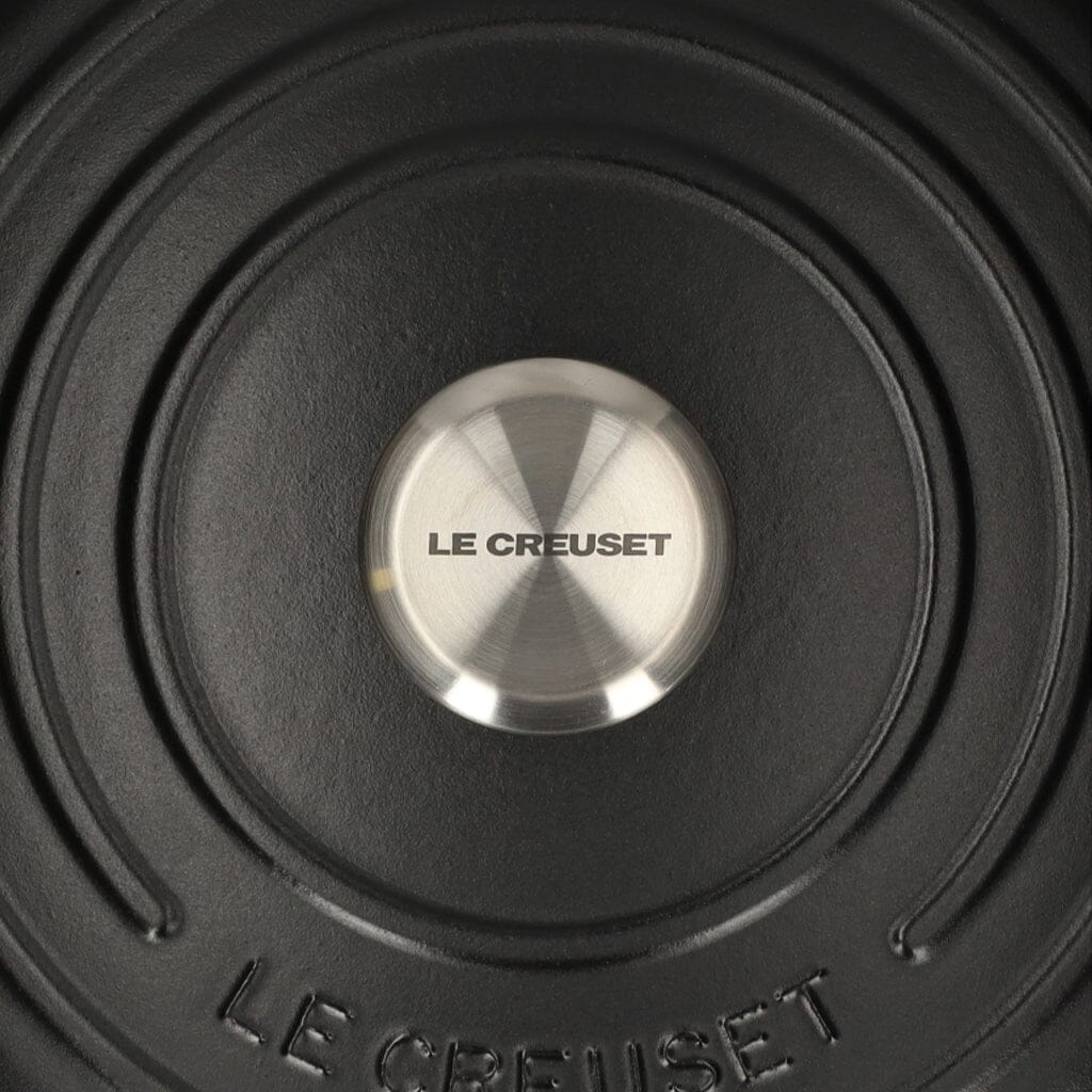 Le Creuset - Braadpan Signature rond Mat Zwart 26cm 5,3l (zwart interieur) Le Creuset