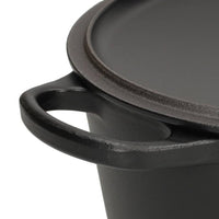 Le Creuset - Braadpan Signature rond Mat Zwart 28cm 6,7l (zwart interieur) Le Creuset