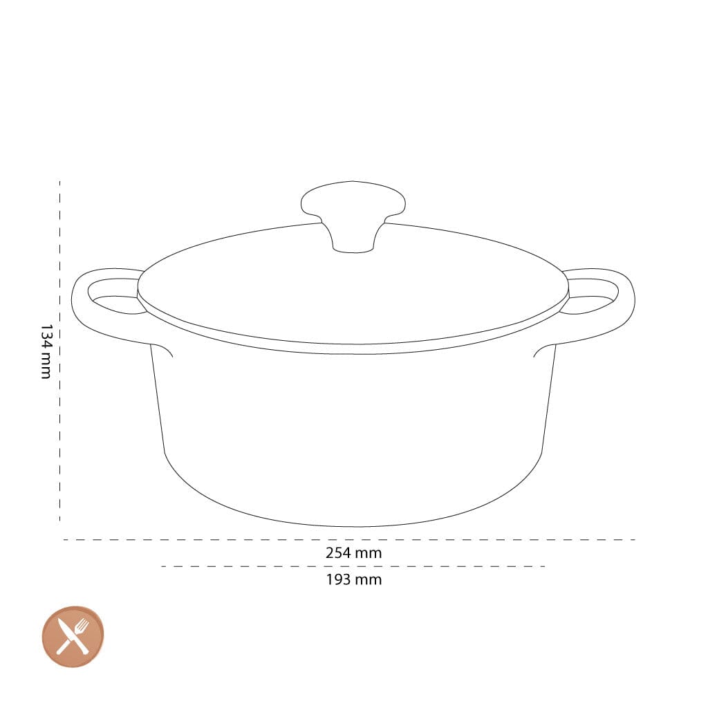 Le Creuset - Braadpan Signature rond Oranjerood 18cm 1,8l Le Creuset