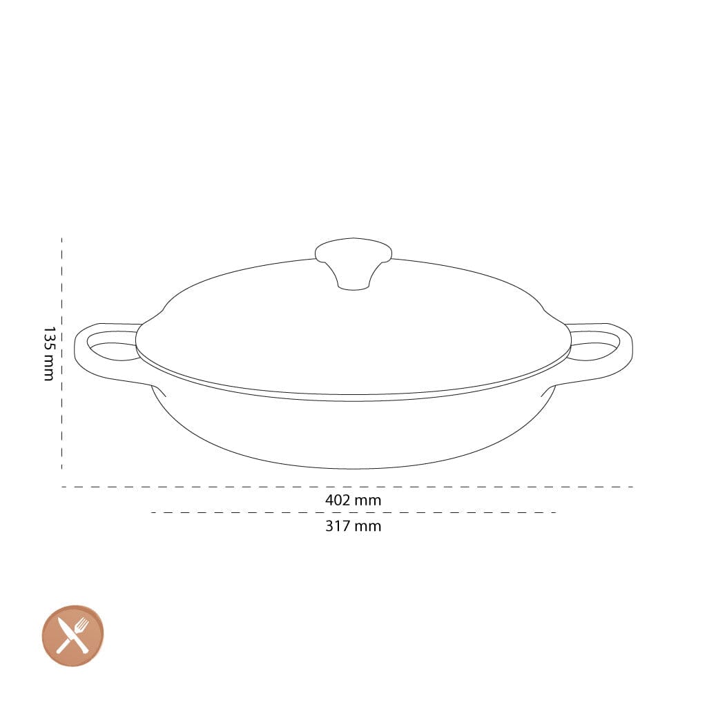 Le Creuset - Campagnard Oranjerood 30cm 3,5l Le Creuset