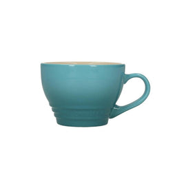 Le Creuset - Grote Cappuccino Mok Caribbean Blue 0,4l Le Creuset - Grote Cappuccino Mok Caribbean Blue 0,4l Mokken Le Creuset