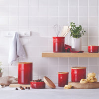 Le Creuset - Porte-ustensiles de cuisine rouge cerise 15 cm 1,1 l