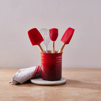 Le Creuset - Porte-ustensiles de cuisine rouge cerise 15 cm 1,1 l